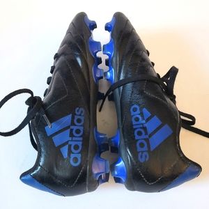 Adidas Goletto VII youth soccer cleats size 1.5 black blue